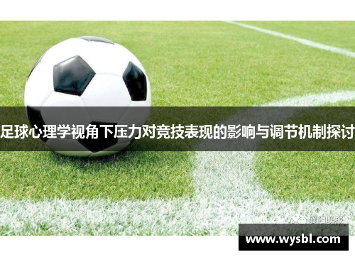足球心理学视角下压力对竞技表现的影响与调节机制探讨